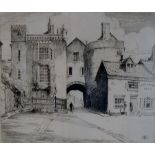 After J Barrie Robinson (20th Century), "Broadgate Ludlow" and "Stokesay Castle and Gatehouse