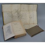 After C B Baker Surveyor, A Folding Plan of Hedon 1838, linen backed with board covers (front