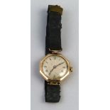 A lady's Rolex wristwatch, the manual wind movement with silvered octagonal dial, Roman numerals and