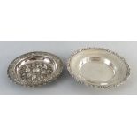 A Birks Canada dish,  of circular form with floral and scrolling rim, marked Birks Sterling, 15cm