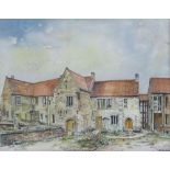 Graham Deans (20th century), "Beverley Friary", signed watercolour, inscribed verso, 36cm x 53cm,