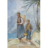 20th century school, four studies of figures, mostly children, 39cm x 27cm, another similar part