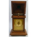 A late 19th century Symphonion disc musical mantel clock, probably by Junghans, with two train