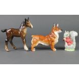 A Beswick Beatrix Potter figure - Timmy Tiptoes 3 3/4", a Royal Doulton figure of a standing Corgi