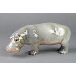 A Beswick figure of a Hippopotamus 7 1/2"This lot has a few small lines of crazing but is in good