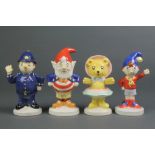 4 Royal Doulton figures - Noddy 5", Tessy Bear 4 1/2", Big Ears 5 1/2" and Mr Plod 4"