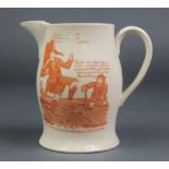 An early 19th Century Napoleonic transfer print commemorative jug - The Governor of Europe in his