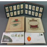 An album of various Wills cigarette cards, 5 albums of Players cigarette cards - 2 x Uniforms and