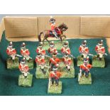 14 various Napoleonic War toy soldiers of British Royal Marines including 3 officers