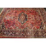 A Persian Lilian carpet 169" x 130"