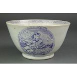 A 19th Century Staffordshire transfer print bowl - Grace Darling The Northumbrian heroine born