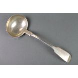 A Victorian silver Old English sauce ladle