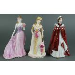 2 Royal Worcester figures in celebration of The Queen's 80th birthday 2006 9" and Jessica Summer