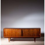 A FINE DANISH ROSEWOOD SIDEBOARD, c.1965