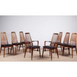 THE EVA CHAIR, A SET OF EIGHT, BY NIELS