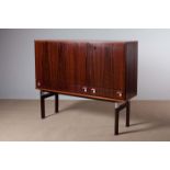 A DANISH ROSEWOOD DRINKS CABINET, 1960s,