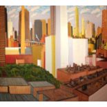 Brian Bourke HRHA b.1936  EAST MANHATTAN