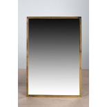 A BRASS FRAMED WALL MIRROR, 1970s, 88.5