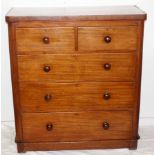 Victorian Mahogany 2 over 4 chest of drawers