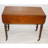 Victorian Mahogany Pembroke table with single Drawer to end