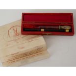 Extremely rare Burge, Warren & Ridgley Special British Stlyographic pen No. 9193, complete with