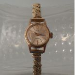Ladies Mudu 25 Jewel automatic Rolled Gold wrist watch, currently working