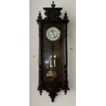 Late 19th century Mahogany Cased Vienna wall clock