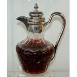 Stunning Victorian Silver Claret jug, Sheffield 1892 with makers marks of Atkin Brothers, very