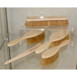 Set of 19th century Ivory brushes and Ivory glove stretcher