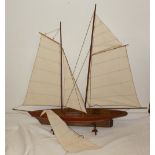 Handmade large model of a sailing vessel