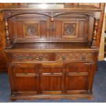 Early 20th century Oak court cupboard