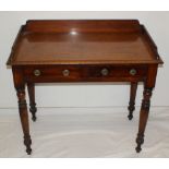 Victorian Mahogany 2 Drawer side unit / Ladies Desk