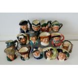 Stunning collection of 15 Royal Doulton character jugs, all undamaged