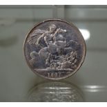 Sterling silver 1821 Georgian Crown, Nice Grade
