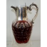 Stunning Edwardian Silver claret jug, London 1904 with markers marks of William Hutton & sons Ltd,