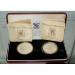 Cased Royal Mint Proof silver coins, Banco Central de Venezuela