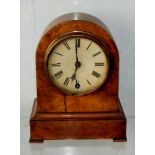 19th century Burr walnut Winterhalder & Hofmeier mantle clock