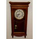 Modern but good quality Seiko battery wall clock with moving pendulum