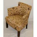 1920's Original tub chair with original Liberty style material