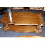 Large solid Oak coffee table