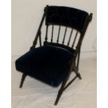 Victorian Ebony coloured Nursing chair