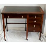 19th century Victorian mahogany leather topped ladies writing desk