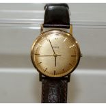 Vintage 9ct Gold Tudor Rolex Automatic Gentlemans wristwatch, watch movement is in good working