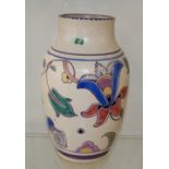 Early art deco period Honiton pottery Art Vase Hand painted, , 26cm tall