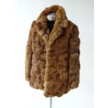 Vintage Retro : a Rabbit fur coat of approximately 29" long

 CONDITION: Please Note -  we do not