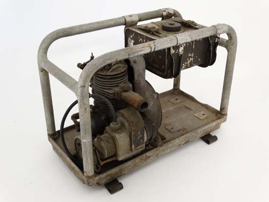 Militaria : A rare WWII Japanese Army portable petrol generator in aluminium frame . Thought to have