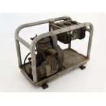 Militaria : A rare WWII Japanese Army portable petrol generator in aluminium frame . Thought to have