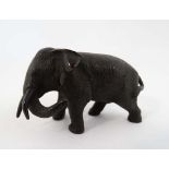 An early 20thC cold painted bronze model of a bull elephant Approx 3" long x 2" high  CONDITION: