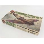 A boxed Airfix Supermarine Spitfire Mk1a 12001-6 1/24 model kit. Series 12. Released 1976. With