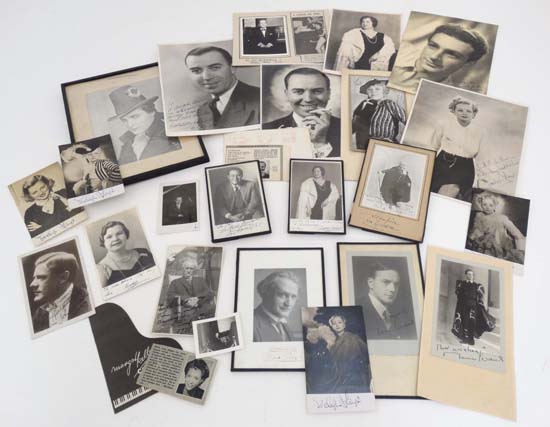 Film and Concert pianist Autographs : a large quantity of signed photographs to include : Evelyn